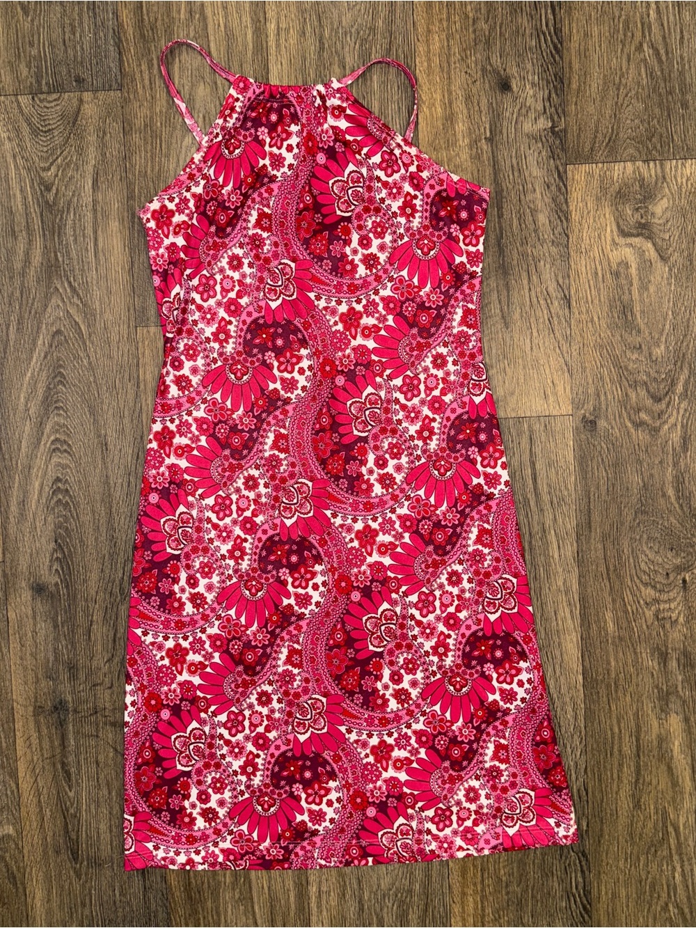 Pink Paisley Halter Sundress - Women